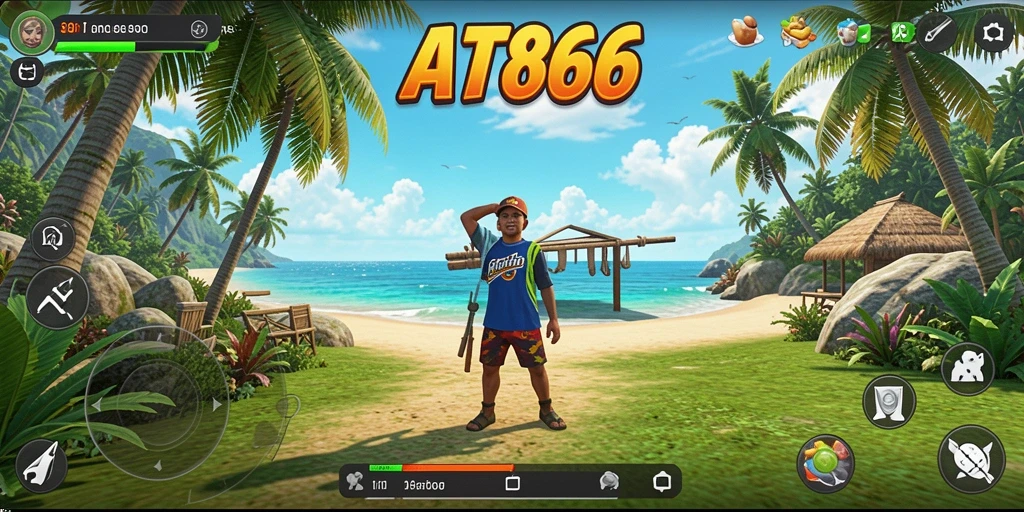Tampilan gameplay AT866 yang ceria dan mengasyikkan.