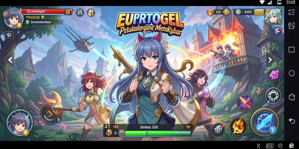 Tampilan permainan EUROTOGEL dengan grafik anime yang memukau.