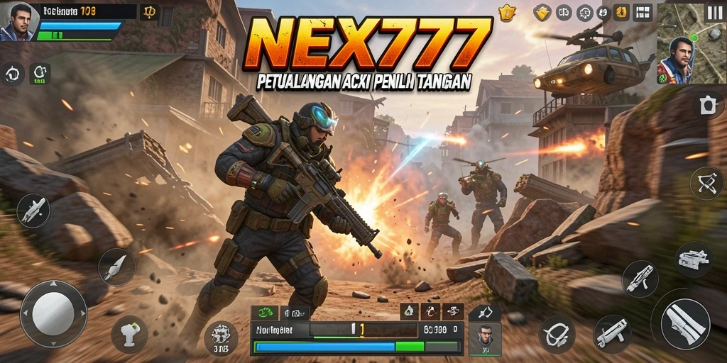 Tangkapan layar dari gameplay mendebarkan NEX777 penuh dengan aksi dan tantangan.