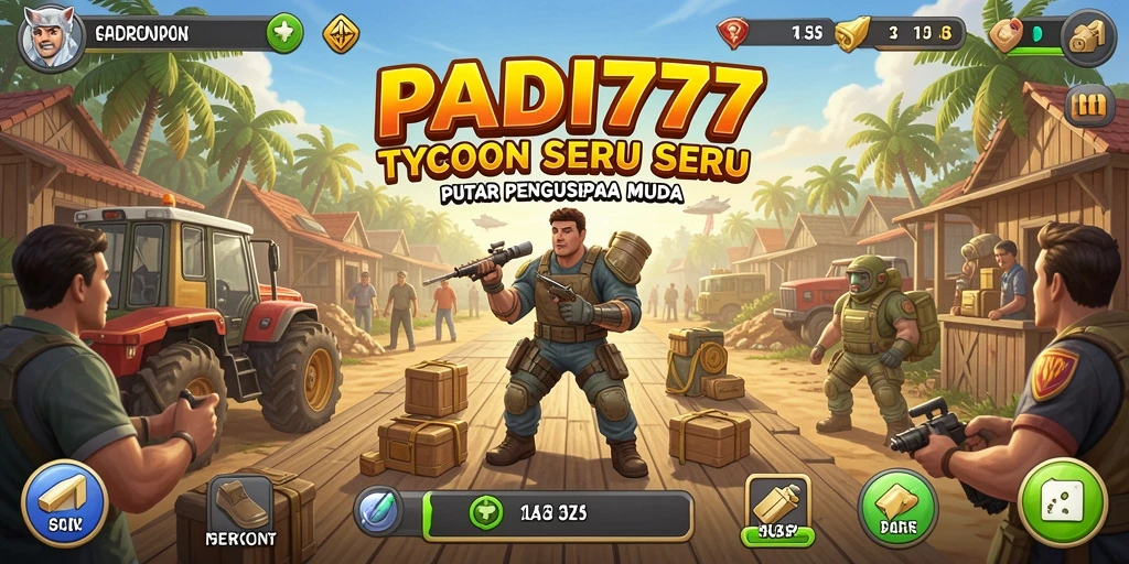 Tampilan gameplay Tycoon yang mengasyikkan dan penuh warna.